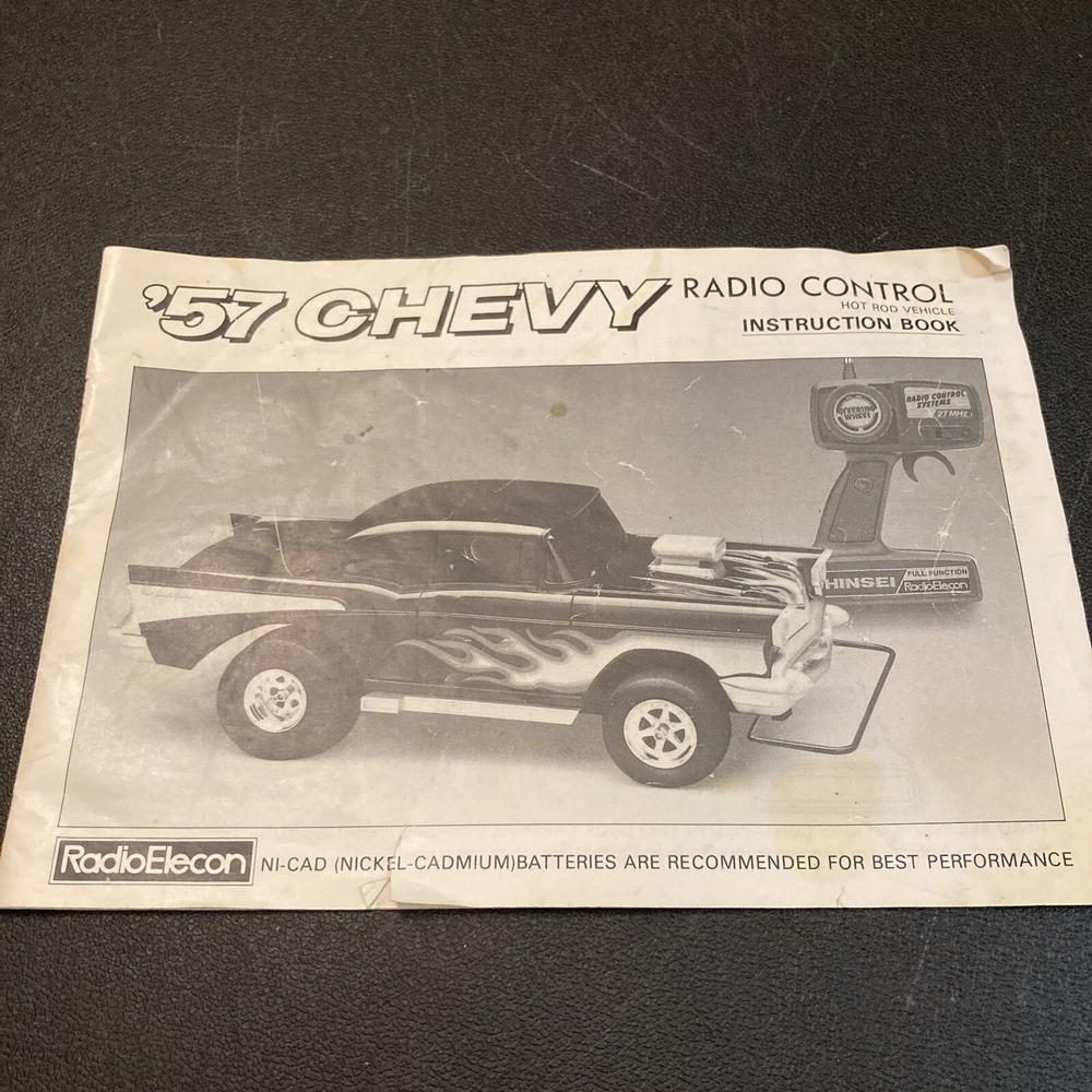RadioElecon 57 Chevy Radio‎ Control Hot Rod Remote Control RC Instruction Book